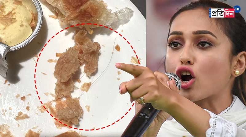 Long hair in food, Mimi Chakraborty slams Airline | Sangbad Pratidin