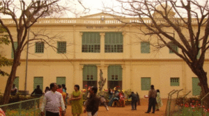 State Govt has stopped the work of gate at Visva Bharati