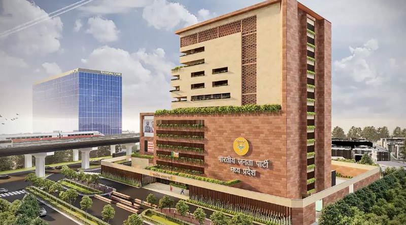 BJP is constructing 10 storey office in Madhya Pradesh। Sangbad Pratidin