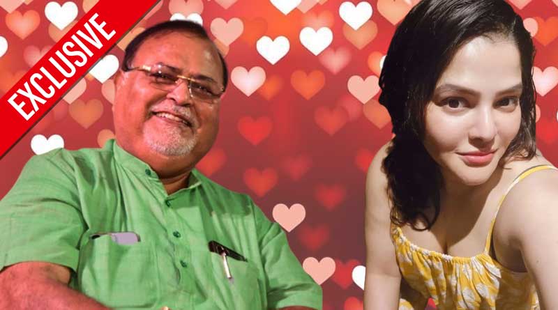 Partha Chatterjee and Arpita Mukherjee talking to each other during virtual production | Sangbad Pratidin