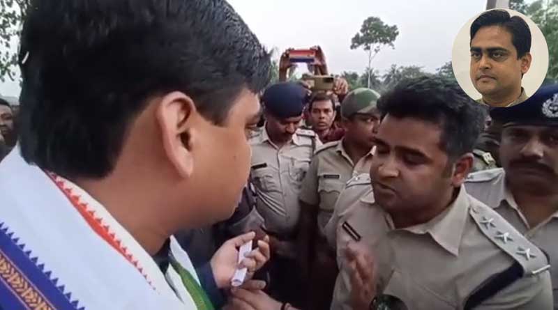 Shantanu Thakur warns SDPO over playing microphone during religious festival । Sangbad Pratidin