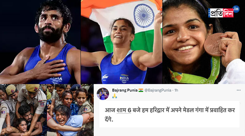 Wrestlers will throw their medals on Ganges in Hardwar, plans hunger strike | Sangbad Pratidin