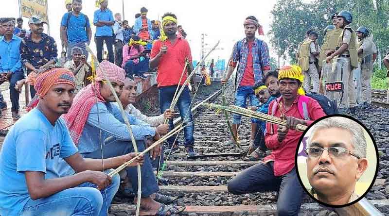 Dilip Ghosh makes derogatory comment about Kurmi protestors । Sangbad Pratidin