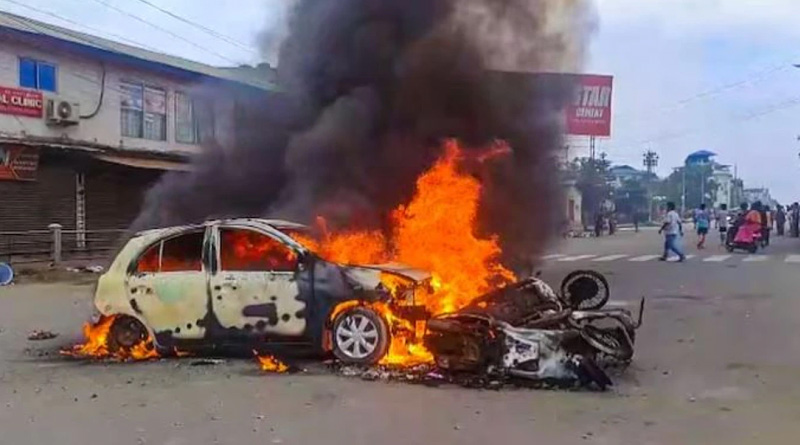7 year old boy among three killed in Manipur as mob sets ambulance on fire | Sangbad Pratidin