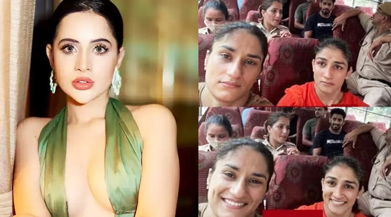 Uorfi Javed reacts to morphed pic of Sangeeta Phogat and Vinesh Phogat | Sangbad Pratidin