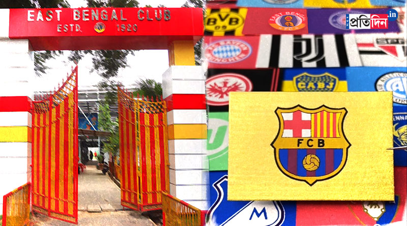 East Bengal club in FC Barcelona's social media post । Sangbad Pratidin