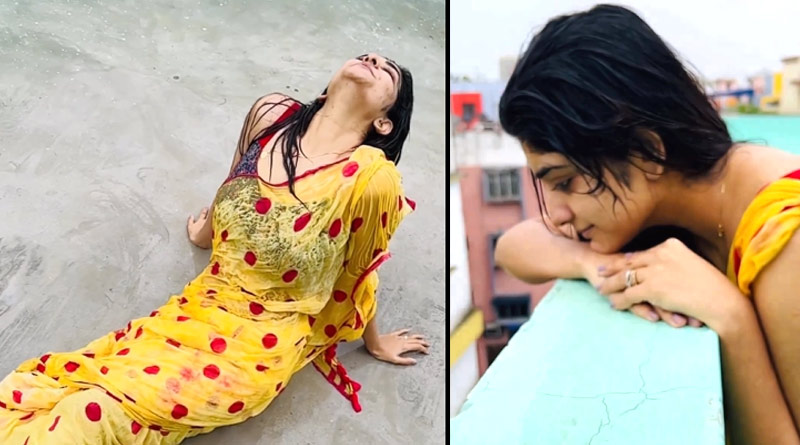 Manosi Sengupta shares Rainy day video | Sangbad Pratidin