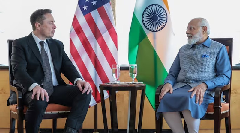 Elon Musk calls himself 'fan of Modi' after meet। Sangbad Pratidin