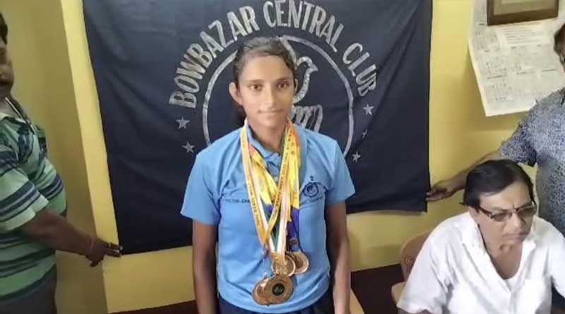 Hoogly girl wins gold medal at National Games | Sangbad Pratidin