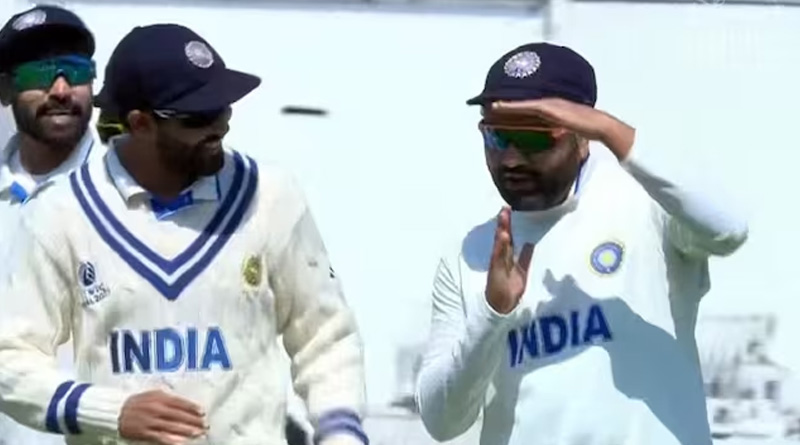 Rohit Sharma made confusing action to take DRS, team mates got confused | Sangbad Pratidin