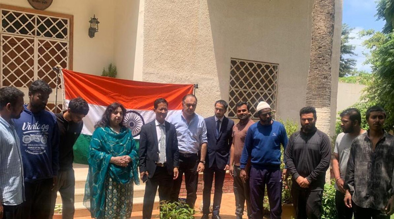9 Indian sailors released after captivated in Libya for 3 months | Sangbad Pratidin