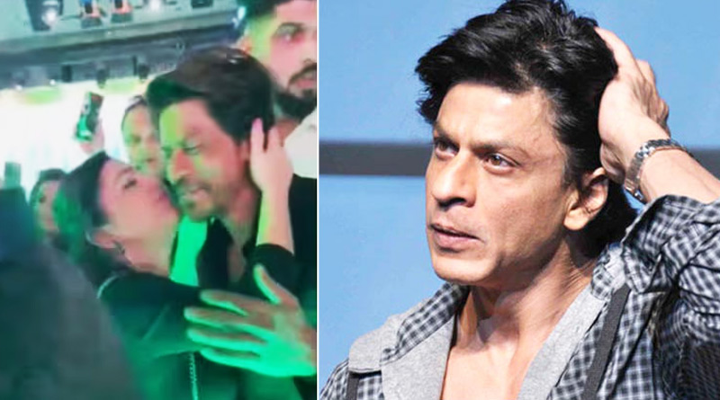 Shah Rukh Khan gets kissed by female fan, netizens say 'sent her in jail' | Sangbad Pratidin