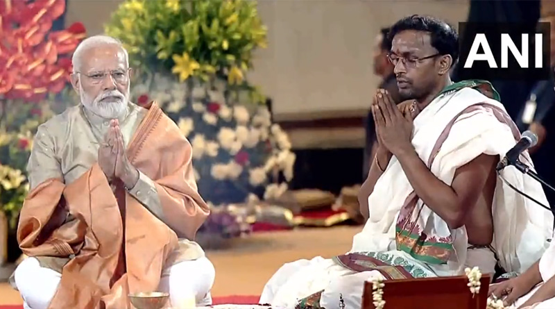 Now PM Narendra Modi performed inaugural Puja at redeveloped ITPO Complex in Delhi | Sangbad Pratidin