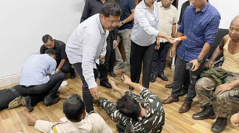 Mob attacks Meghalaya Chief Minister's Office | Sangbad Pratidin