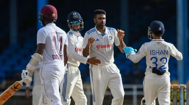 India eyes to win test match against West Indies as Ashwin makes record | Sangbad Pratidin