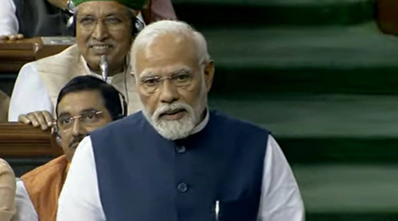 PM Modi criticised the Opposition for using 'abusive' language against him। Sangbad Pratidin