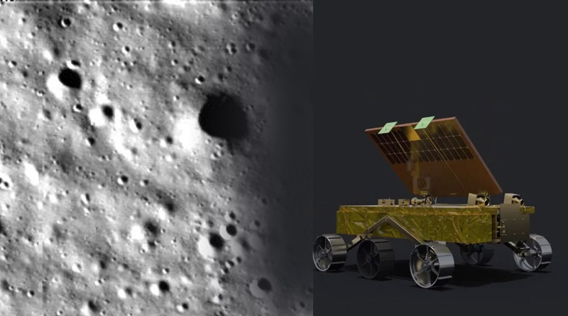 Pragyan rover successfully crosses first obstacle on Moon। Sangbad Pratidin