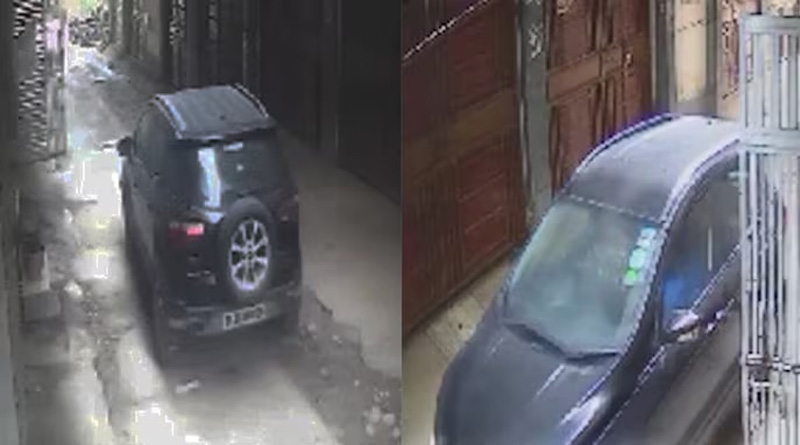CCTV Footage of rape-accused Delhi officer and his wife tried to escape before arrest | Sangbad Pratidin