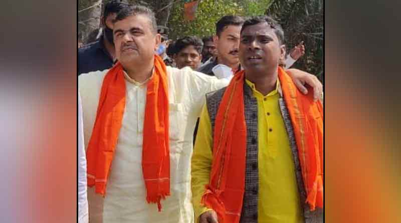 Subhendu Adhikari aide BJP leader allegedly arrested from Nandigram । Sangbad Pratidin