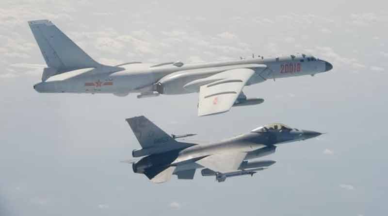 Taiwan's defence ministry on Thursday said it spotted Chinese aircraft and naval warships। Sangbad Pratidin