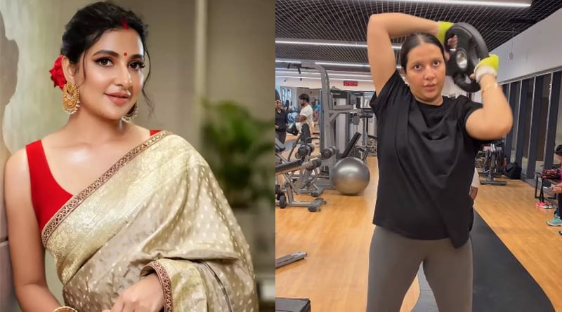 Subhashree Ganguly posted Gym video on Instagram| Sangbad Pratidin
