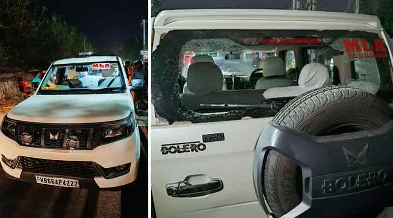 BJP MLA's car meets with an accident in Malda । Sangbad Pratidin