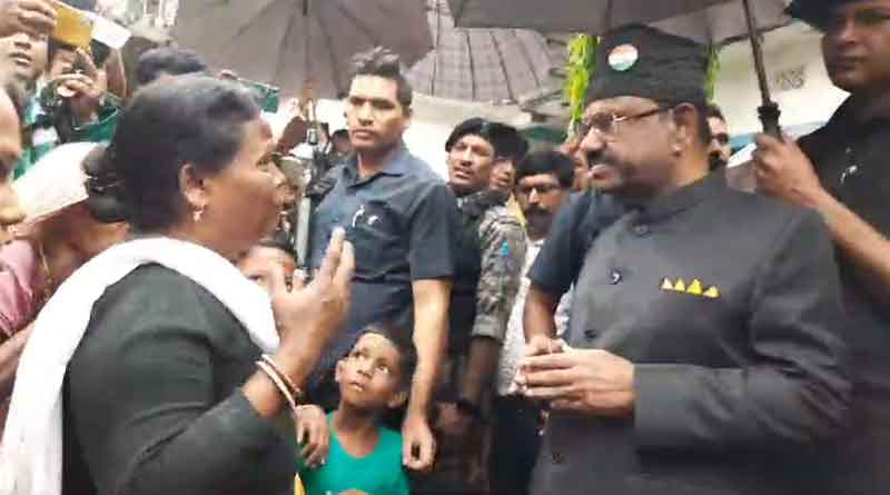 Flood victims demand 100 day work payment from Bengal Guv C V Ananda Bose । Sangbad Pratidin