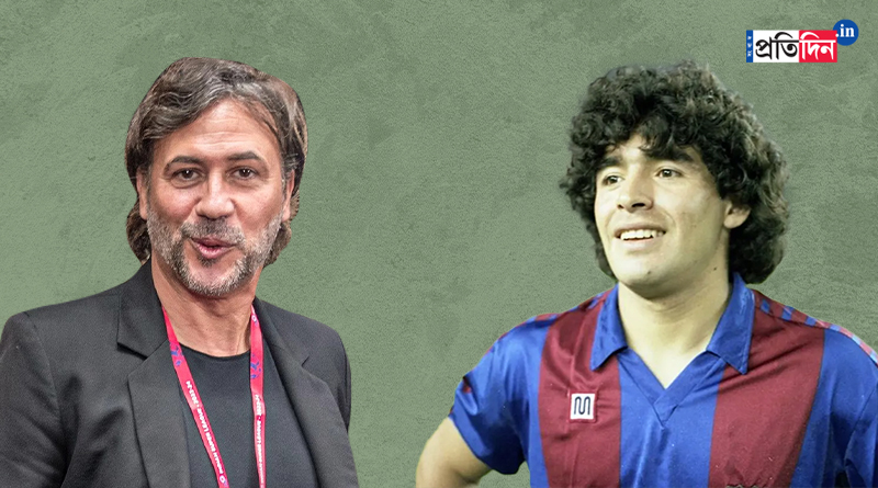 East Bengal coach Carles Cuadrat pays homage to Diego Maradona । Sangbad Pratidin