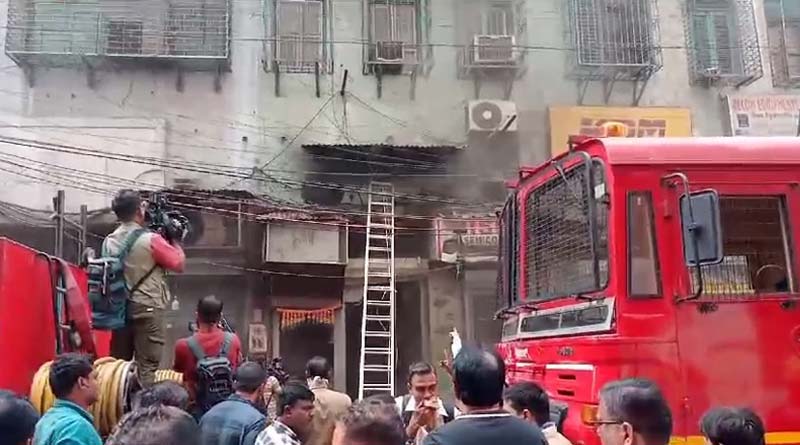 Fire break out in Kolkata's Chandni Chak । Sangbad Pratidin