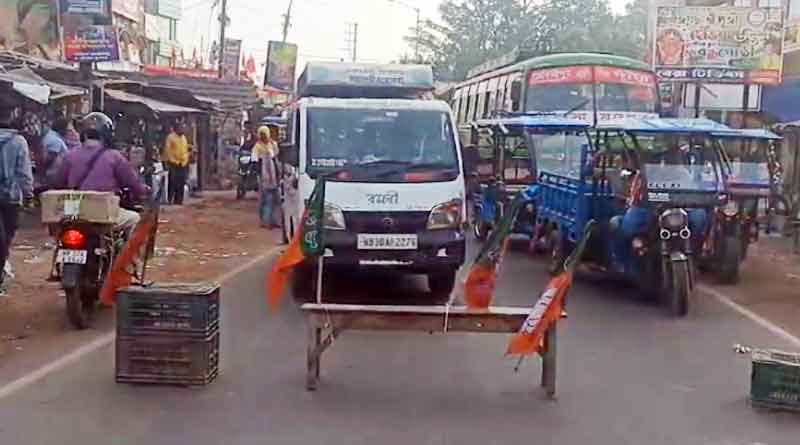 BJP forces to continue bandh in Khejuri । Sangbad Pratidin