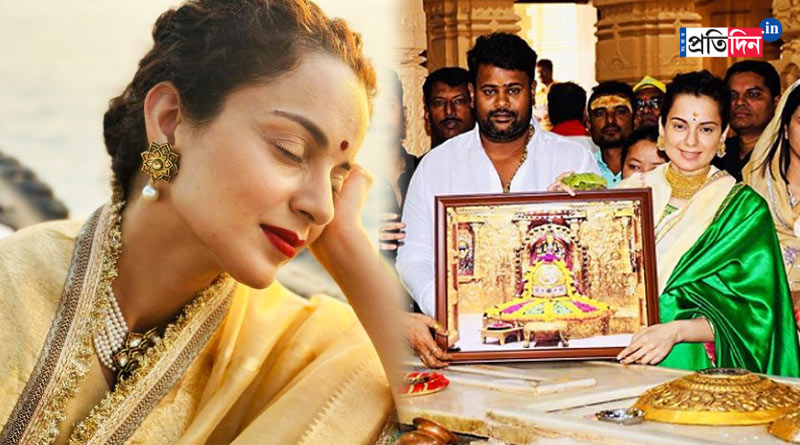 Kangana Ranaut visits Somnath, Dwarka temples to calm her restless mind | Sangbad Pratidin