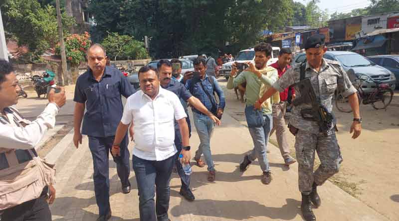 Soumendu Adhikari visits Contai PS on Saradha document missing case । Sangbad Pratidin