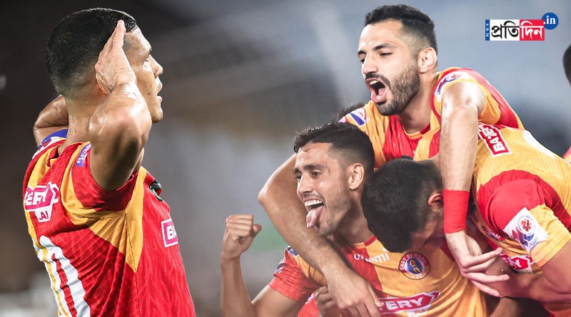 East Bengal outplays North East in ISL । Sangbad Pratidin
