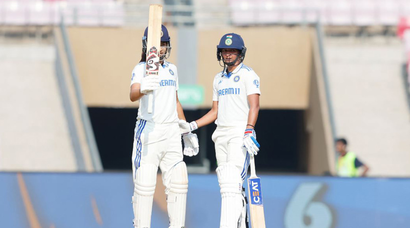 Indian women team created record in the first day of a first test against England। Sangbad Pratidin