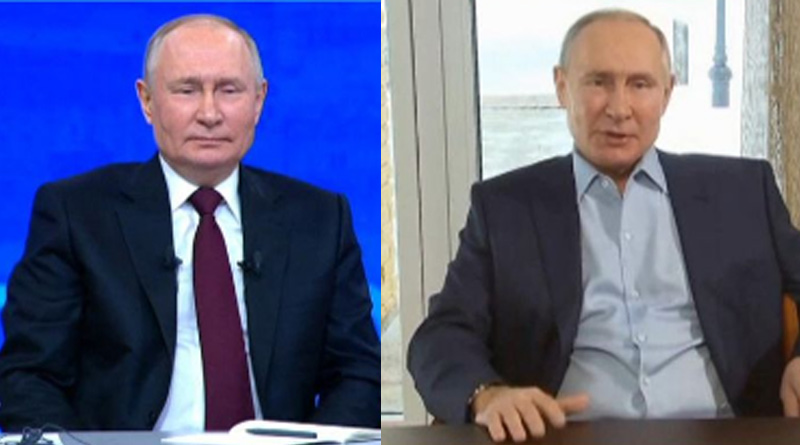 Shocked Vladimir Putin's double-take as his AI version confronts him। Sangbad Pratidin