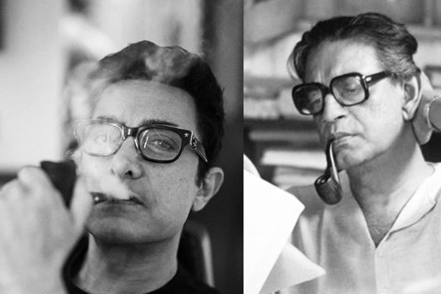 Aamir Khan Smokes A Pipe, Gazes Intently, netizen find similarity with Satyajit Ray | Sangbad Pratidin