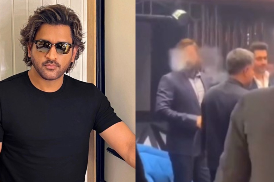 Video of Mahendra Singh Dhoni smoking hookah during social event goes viral। Sangbad Pratidin