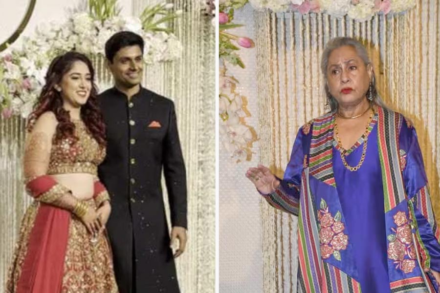 Actress Jaya Bachchan yet again gets angry, even in Ira Khan, Nupur Shikhare wedding reception | Sangbad Pratidin