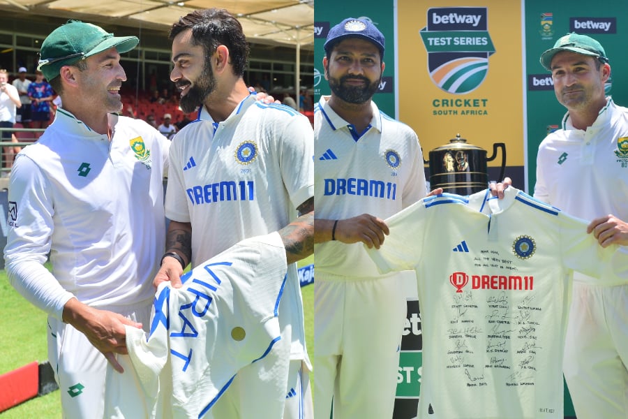 IND vs SA: Virat Kohli, Rohit Sharma reserve heartfelt gesture for retiring Dean Elgar after his last Test for South Africa। Sangbad Pratidin