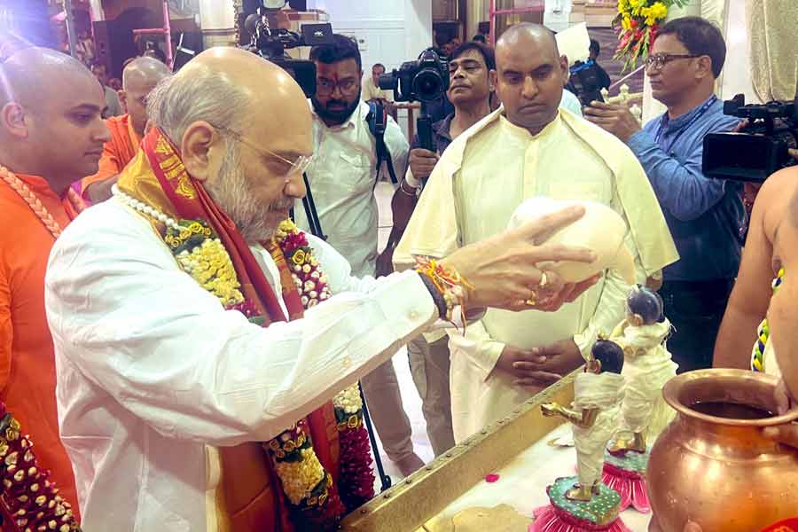 Amit Shah to Mayapur during his visit to WB । Sangbad Pratidin