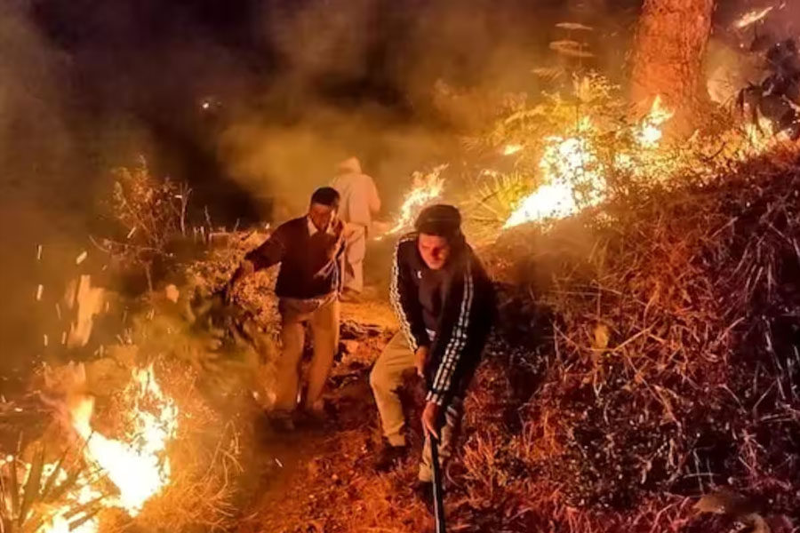 Uttarakhand forest fire, peoples are waiting for rain