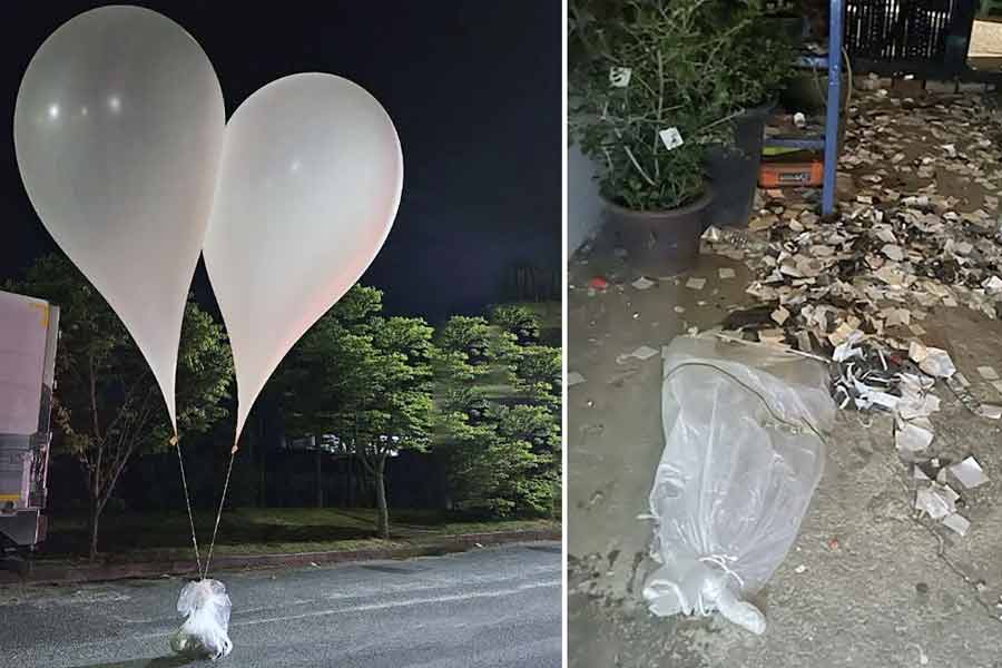 North Korea sends balloons with trash across border of South Korea