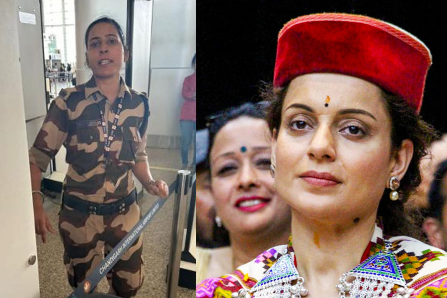 Lady jawan allegedly assaults Kangana Ranaut