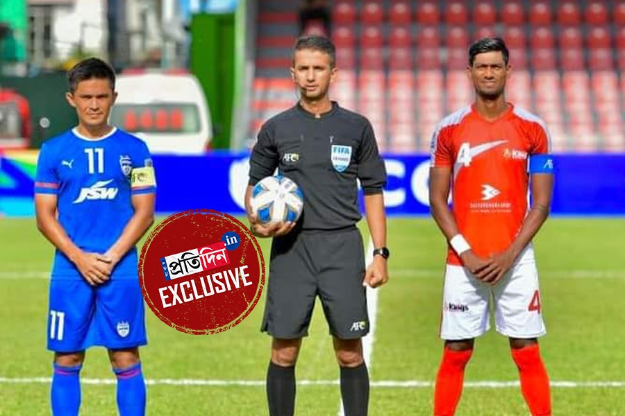 Star defender of Bangladesh football team Topu Barman wishes luck to Sunil Chhetri for his last match