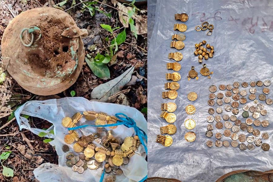 Rural workers found gold and silver coins during MGNREGA work in Kerala
