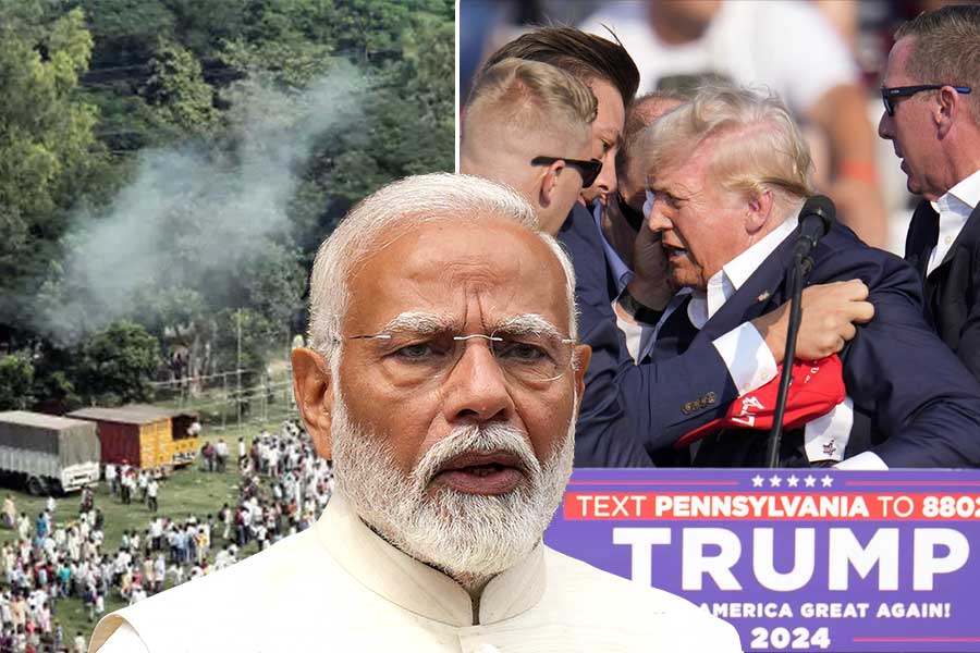 BJP remind of blast in PM Modi's rally after attack on Trump