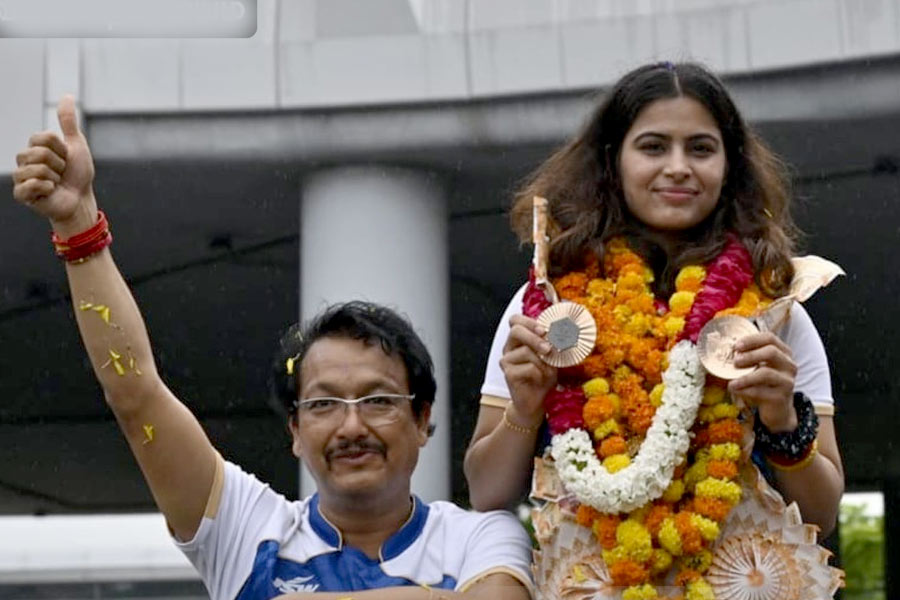 Manu Bhaker returns after Olympics heroics