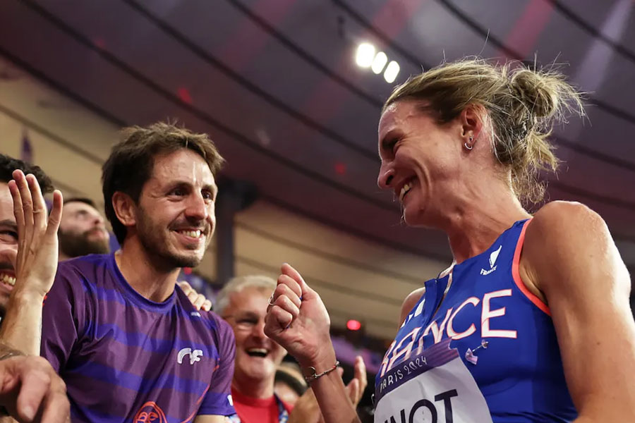 Paris Olympics 2024: French athlete Alice Finot proposes to her Spanish boyfriend Bruno Martinez