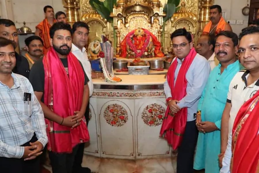 Rohit Sharma-Jay Shah Visit Siddhivinayak Temple In Mumbai
