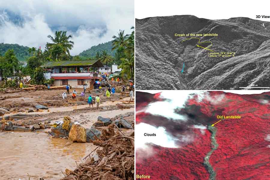 ISRO releases satellite images of devastation in Wayanad of Kerala